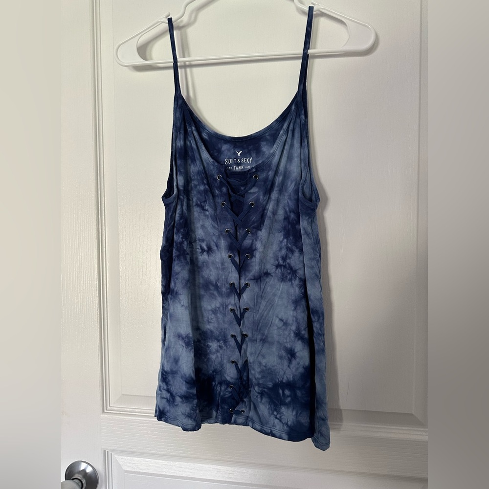 Blue American Eagle tank top